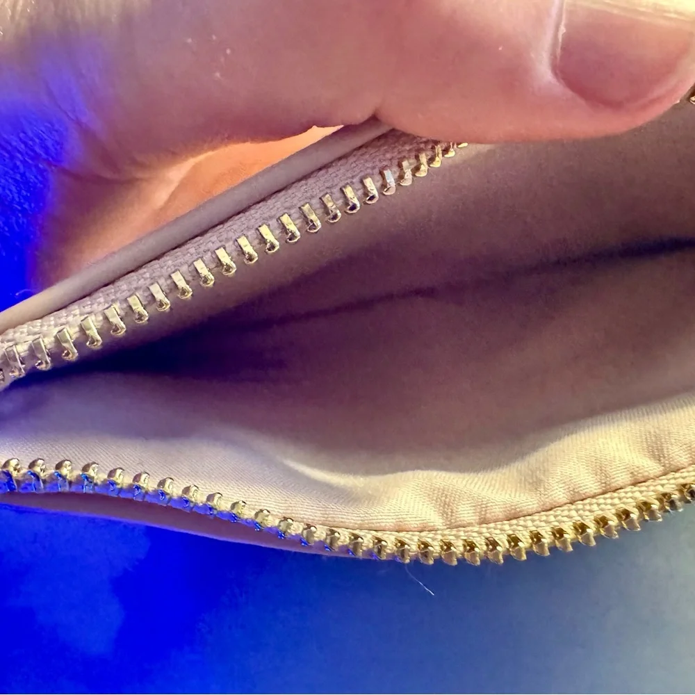 Chloé Perfumes Beige Pebbled Leather Studded Cosmetic Pouch - like new - Picture 10 of 12